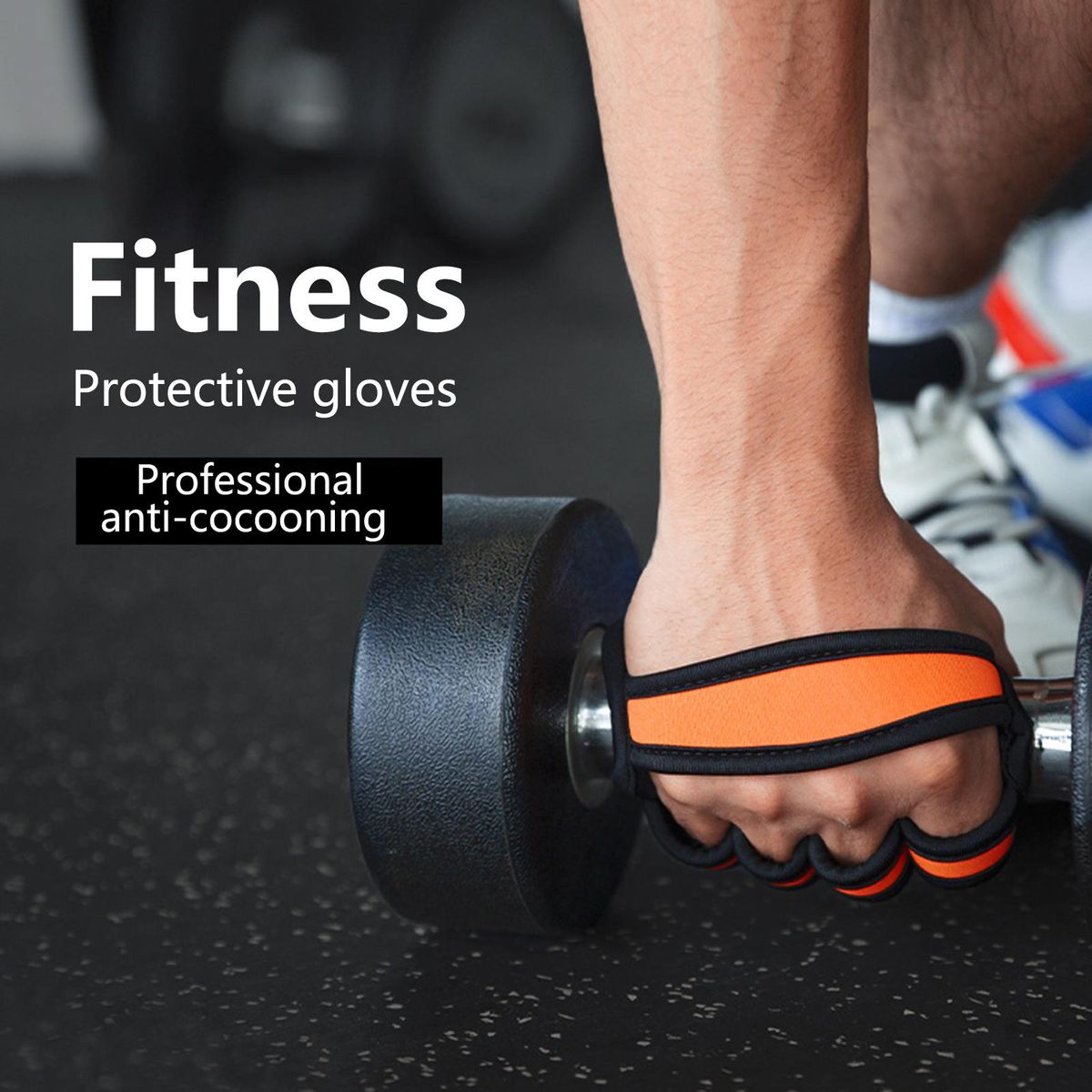 1 Pair Wristband Extended Palm Pads Sport Orange