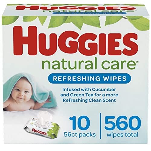 Natural Care Refreshing Baby Wipes, Scented 10 Flip Top 560