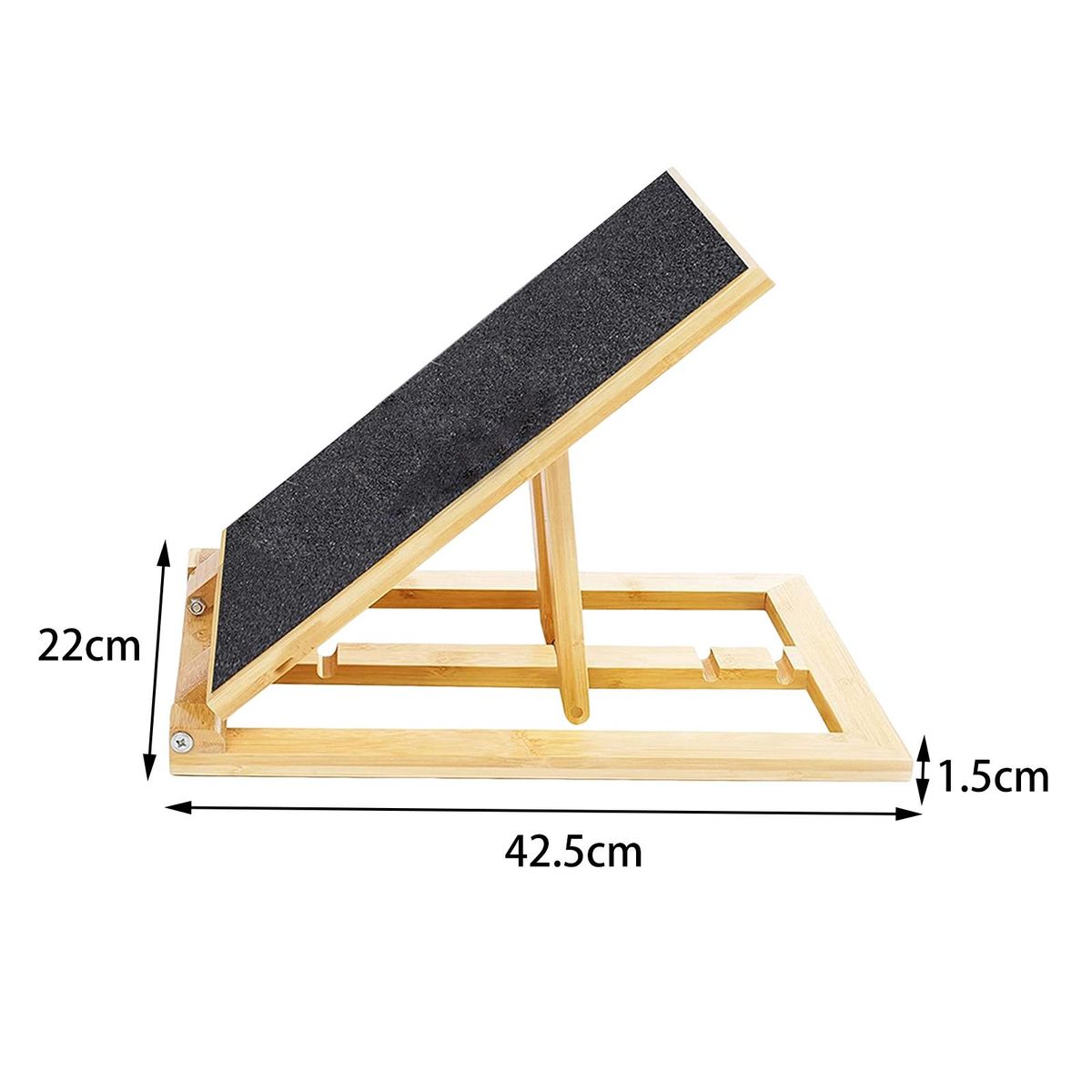 Dog Ramp Folding Easy Climbing Adjustable Height Nonslip For Bed Small