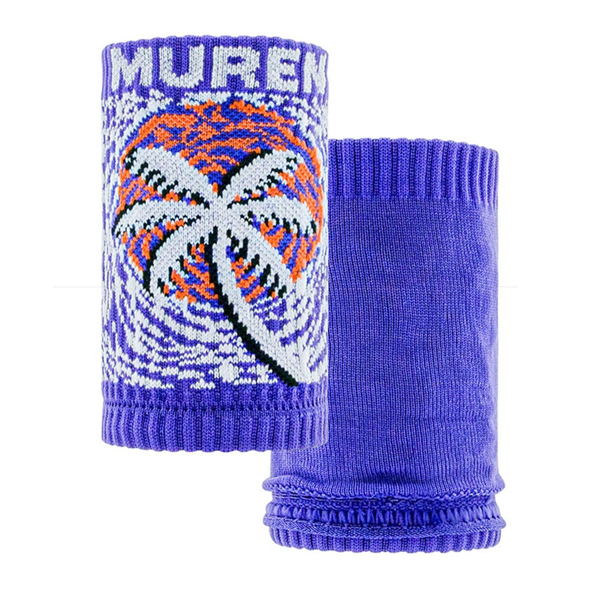 1 Pair Wrist Protectors Coconut Tree Printing Wrist Protectors Sweatbands Decor Purple