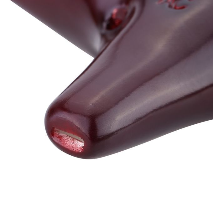 12 Holes Ceramic Ocarina Flute Alto C Smoked Burn Submarine.