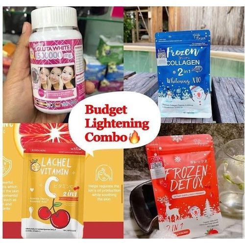 Gluta White + Frozen Collagen + Lachel VitC + Frozen Detox