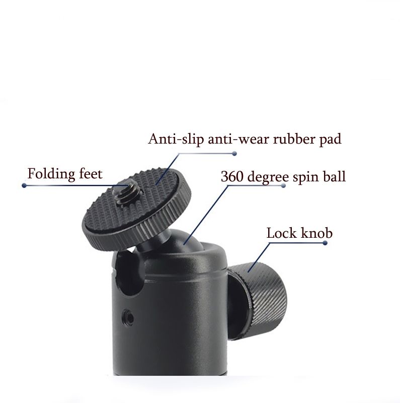 BH-907 Aluminum Alloy Hot Shoe Tripod Ballheads