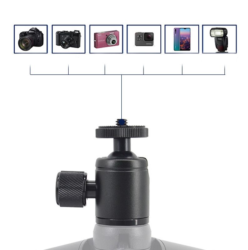 BH-907 Aluminum Alloy Hot Shoe Tripod Ballheads