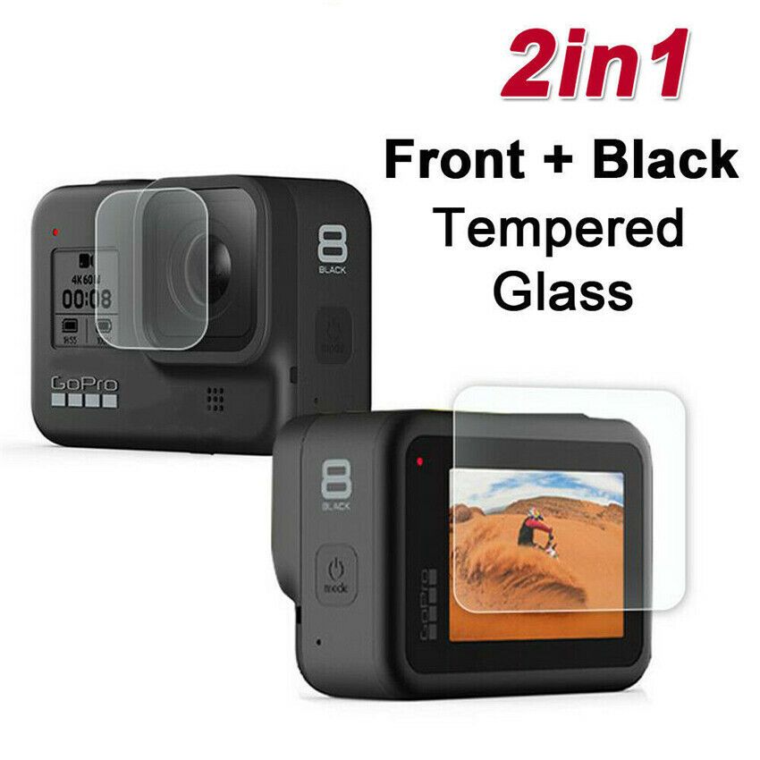 Tempered Glass Screen Film Portector Kit Set For GoPro Hero