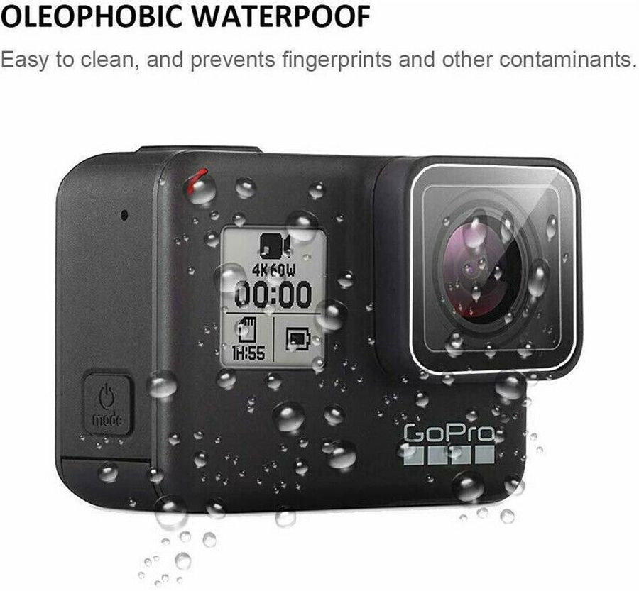 Tempered Glass Screen Film Portector Kit Set For GoPro Hero