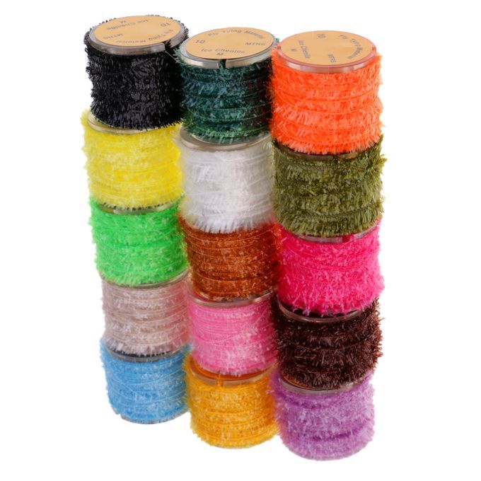 15 Rolls Fly  Tinsel Chenille Crystal Flash Line Fly Tying