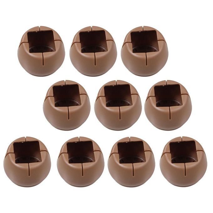 10x Chair Leg Floor Protectors With Round Bottom Square Mouth 26-31mm