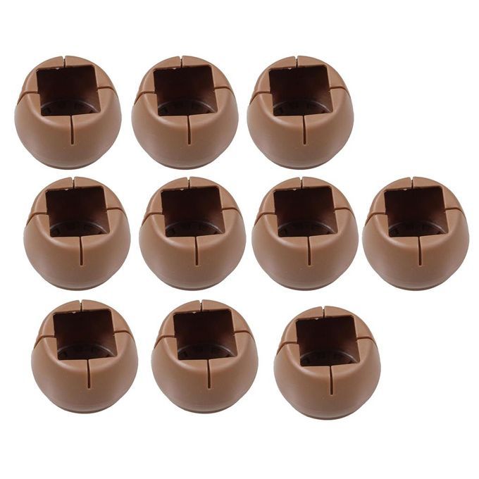 10x Chair Leg Floor Protectors With Round Bottom Square Mouth 26-31mm