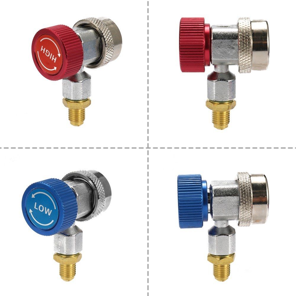 Car Air Conditioning Refrigerant Freon Double Valve Pressure
