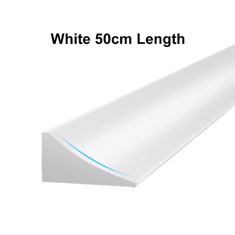 12mm Bath Barrier Rubber Silicone Shower Barrier Water Stopper Bathroom Waterproof 50-200CM White White 50cm