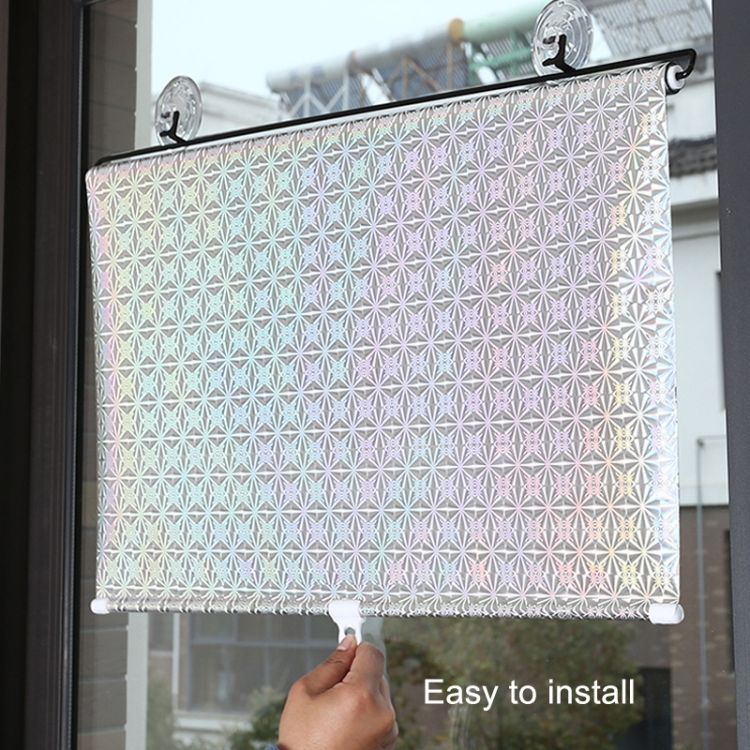2 PCS Suction Cup Car Curtain , Size: 40x125cm Silver Lyser