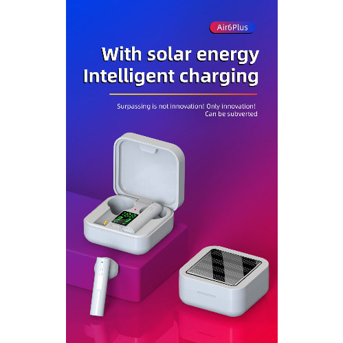 Air 6 Plus TWS Bluetooth 5.0 Earphones Noise Cancelling Wireless Earbuds With Microphone