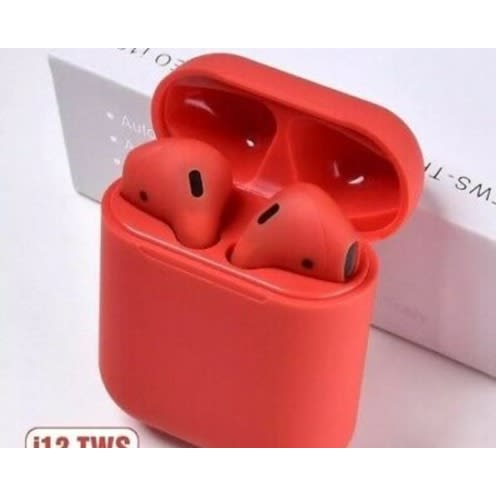 iPod 12 Wireless Bluetooth Earphones - Red