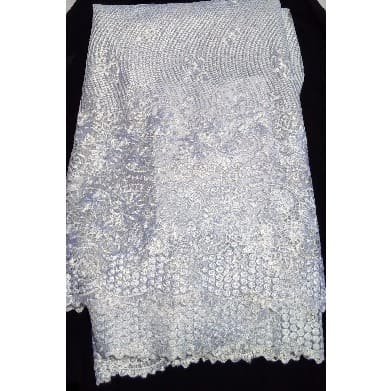 White Tulle-Cord Lace - 4 Yards
