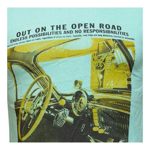 Men's Road Trip Print Shirt - Tea Green