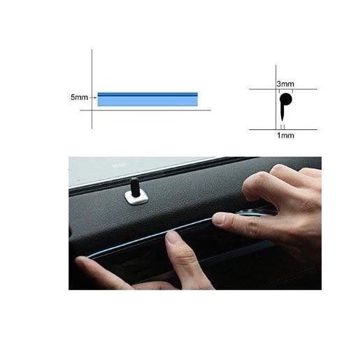 Neon El Wire For Car Interior/dashboard Bike Cosplay Blue LED -2m