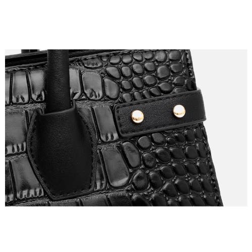 Leather Hand Bag - Black