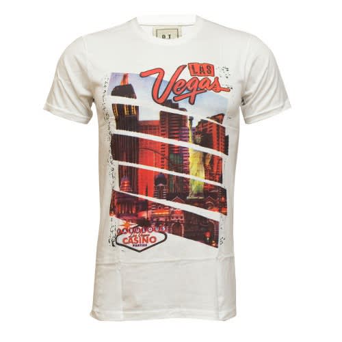 Vegas Print T-shirt - White