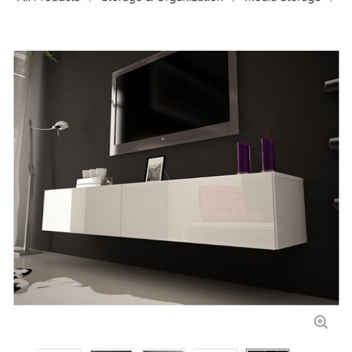 Modern High Gloss Wall Mounted Floating 71