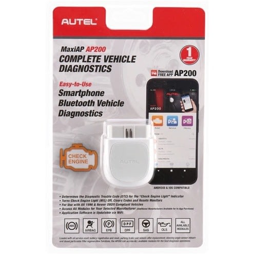 Ap200 Bluetooth Obd2 Scanner Code Reader With Full Systems Functions