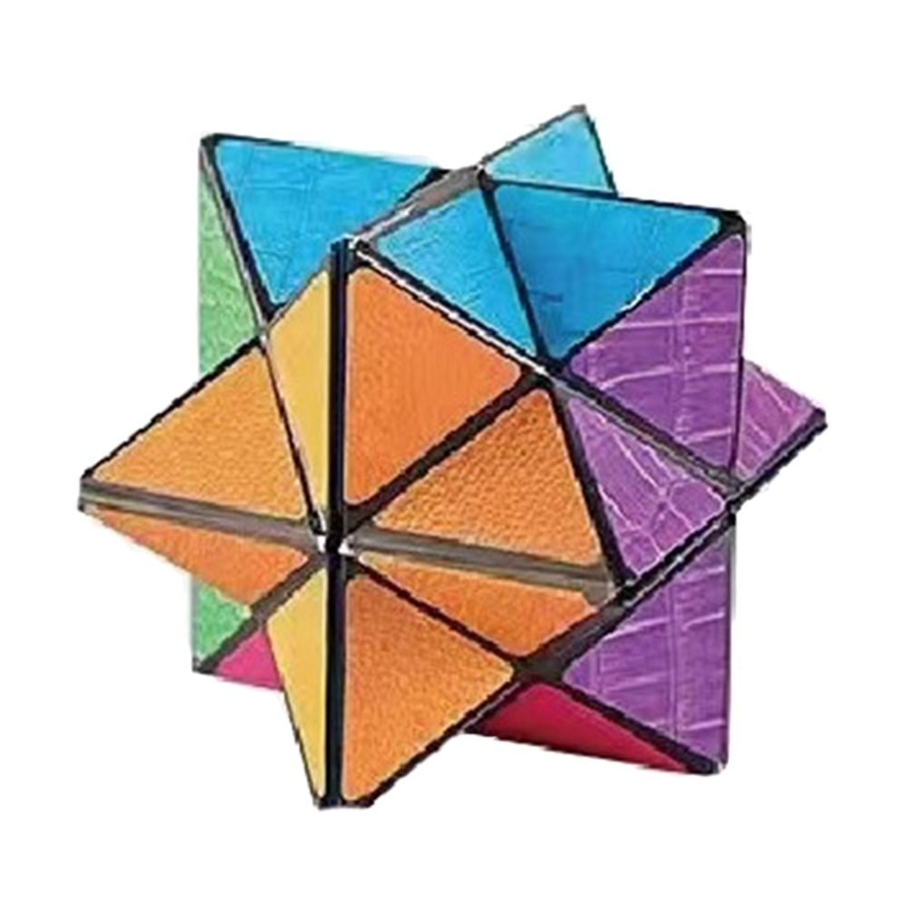 3D Geometric Cubic Toy Reversible Plastic Puzzle Cube Game