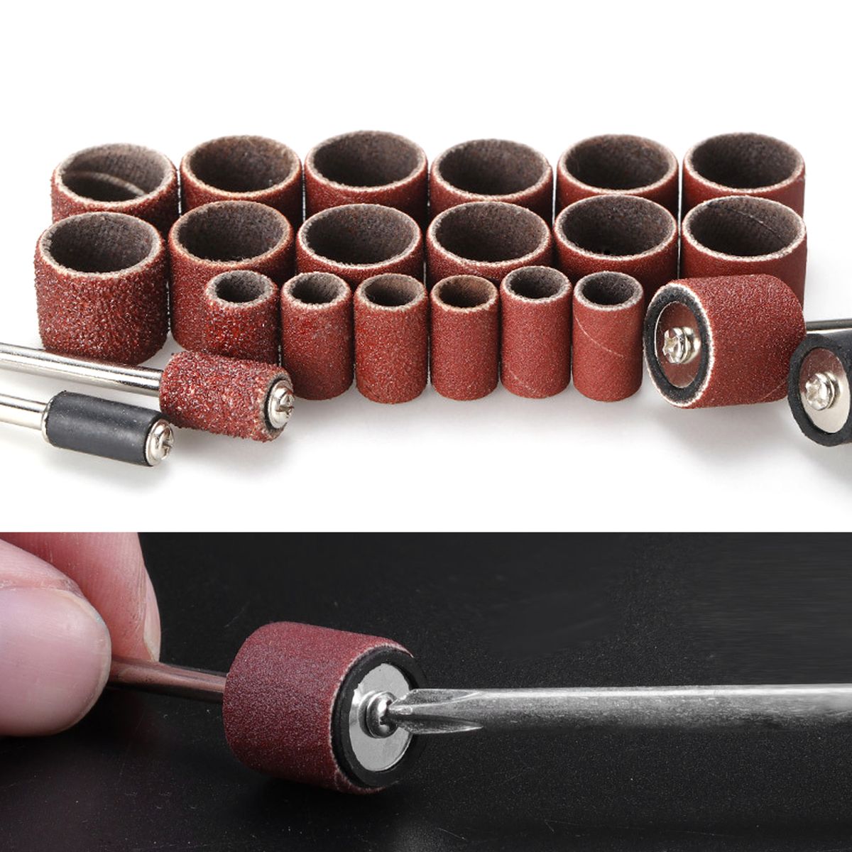 51 PCS Sanding Drum Kit For Power Rotaty Tool Includes 45