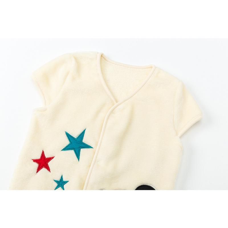 Male Female Kids' Clothes Vest Japanese Style Cartoon Extra Thick Cardigan Can Be Worn Out