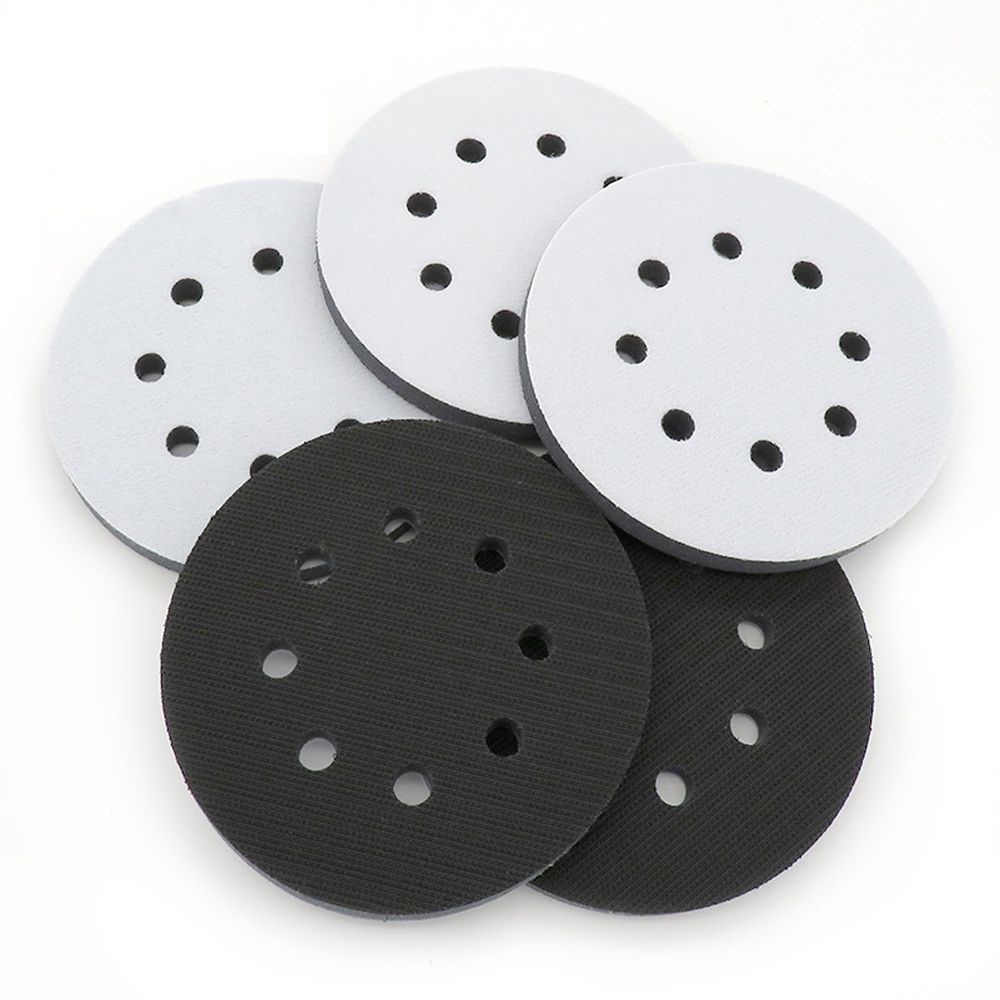 5 Inch 8-Hole Soft Sponge Interface Pad For Sanding Pads
