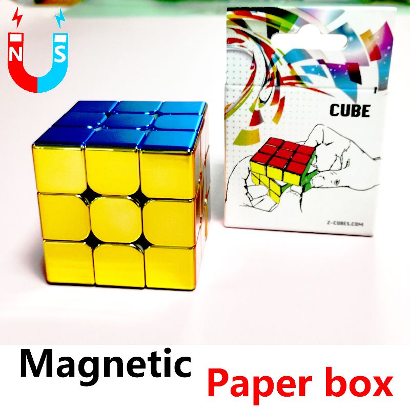 Cyclone Boys Plating 3x3x3 Magnetic Magic Cube Rubick 3x3