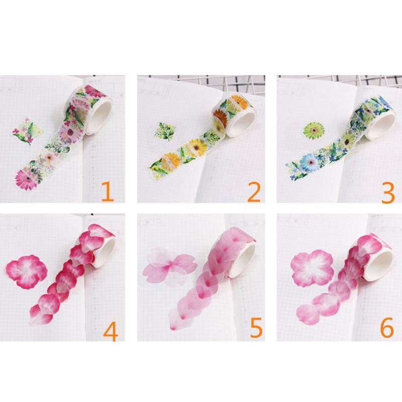 Flower Petals Decorative Masking Tape Washi Tape DIY Scrapbooking Diary Paper Stickers Small Pink Chrysanthemum