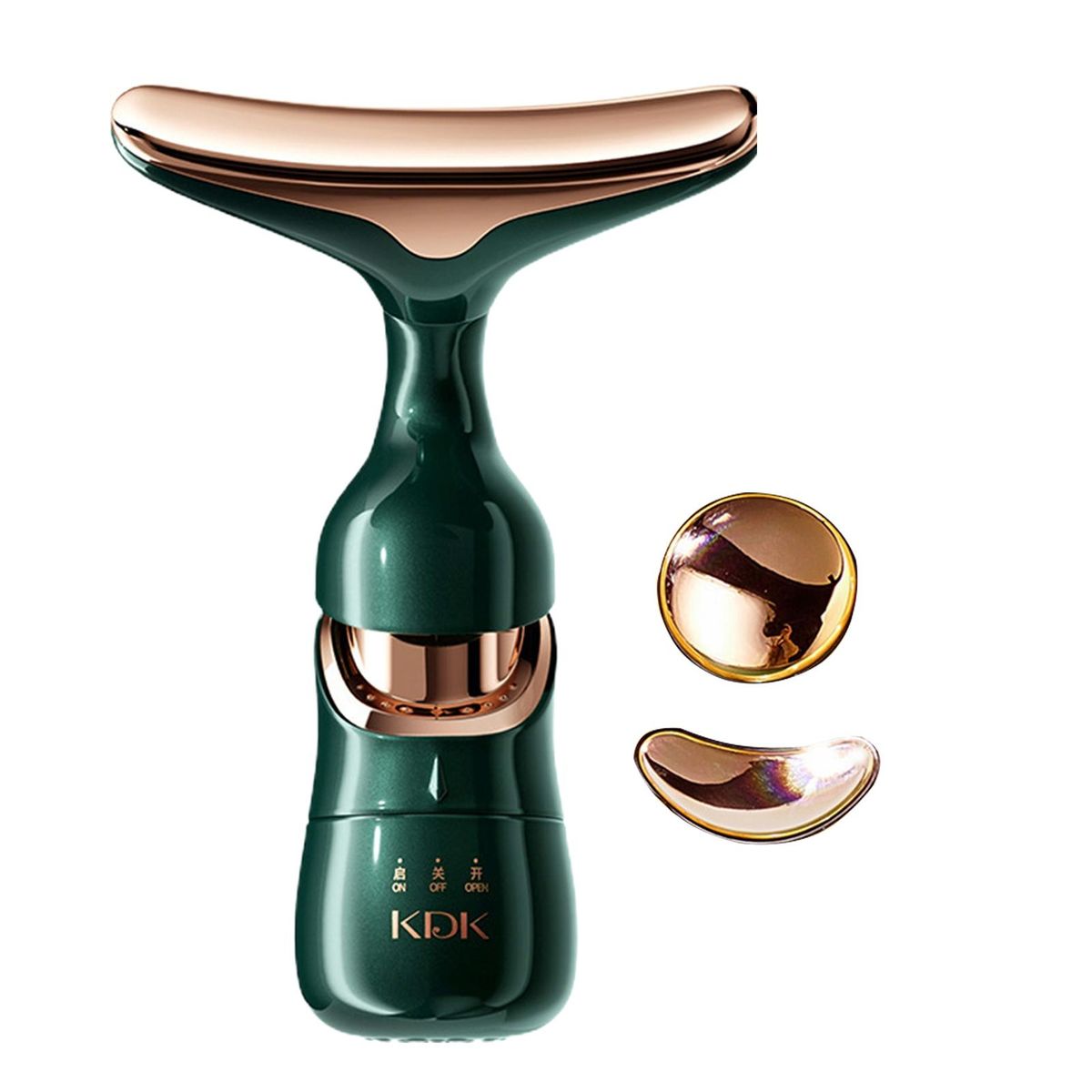 1 Set Face Massager Four-dimensional Electronic Massager Green