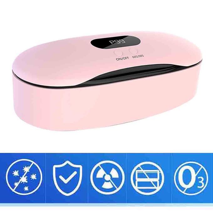 UV Sterilizer Box Tools Salon Nail Beauty Tool Jewelry Steriliser Pink
