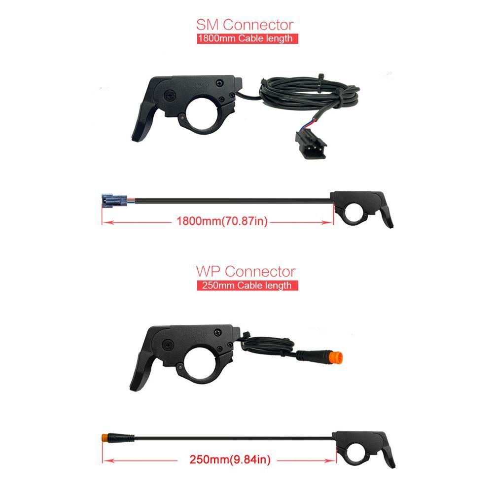 Quick Thumb Throttle Electric Bicycle Part Accessories Scooter Bike Throttle Ebike 3 Pin Connector