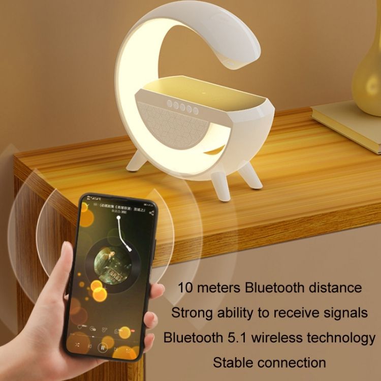 DH001 Smart Wireless Charging Ambient Light Bluetooth Speake