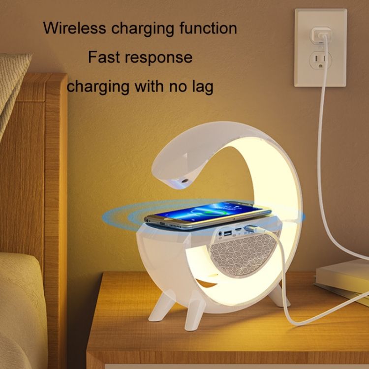 DH001 Smart Wireless Charging Ambient Light Bluetooth Speake