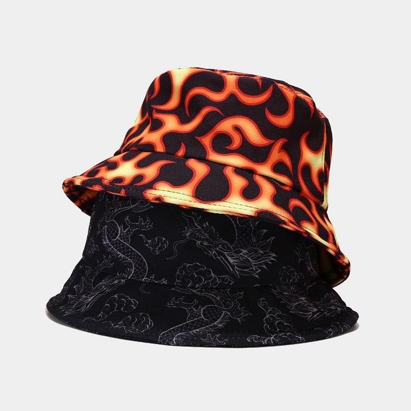 1PC Colorful Print Bucket Hat - Butterfly-dragon