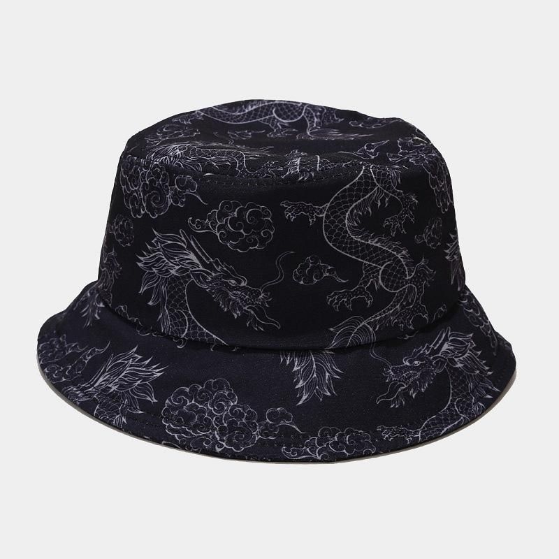 1PC Colorful Print Bucket Hat - Butterfly-dragon