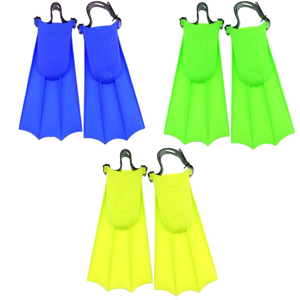 Adults Adjustable Flippers Swimming Diving Flippers L Blue