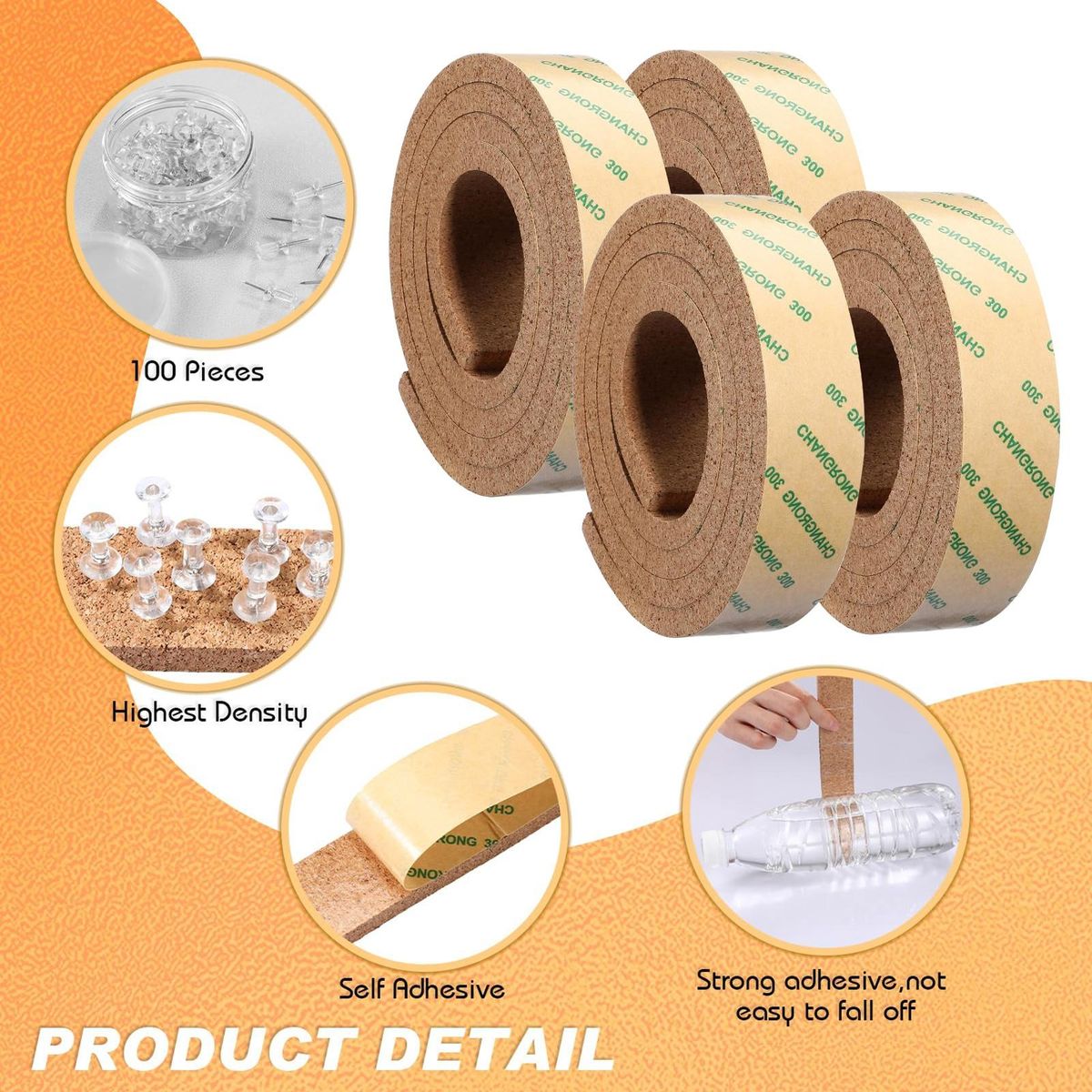 Cork Boards Bulletin Bar Strip Versatile Cork Bulletin Bar for Home