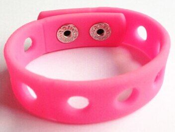 5pcs High Quality Soft Silicone Wristbands For Shoe Charms