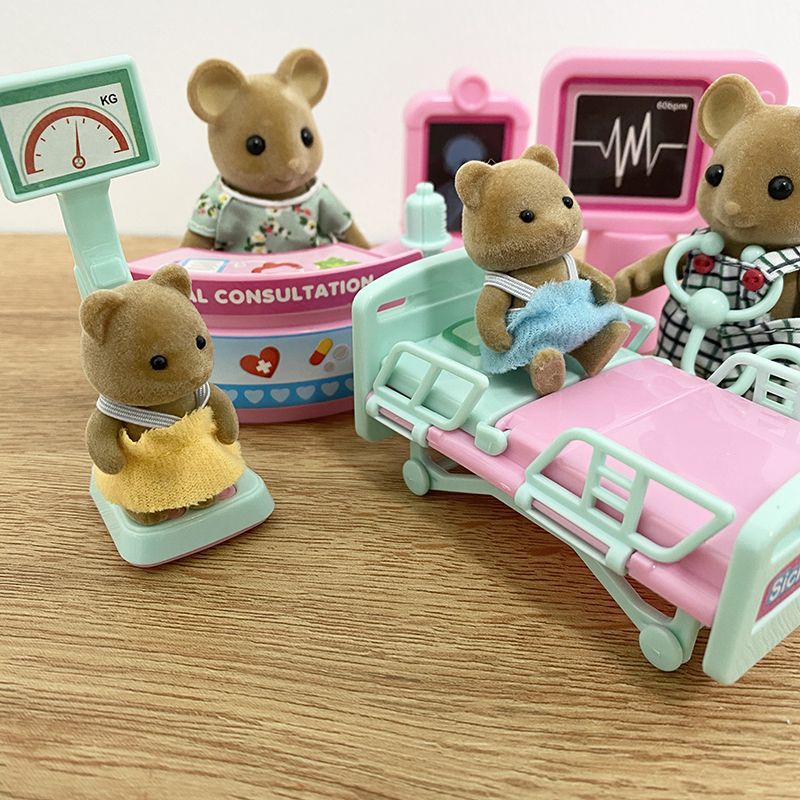 1:12 Dollhouse Furniture For Dolls Hospital Classroom & BBQ