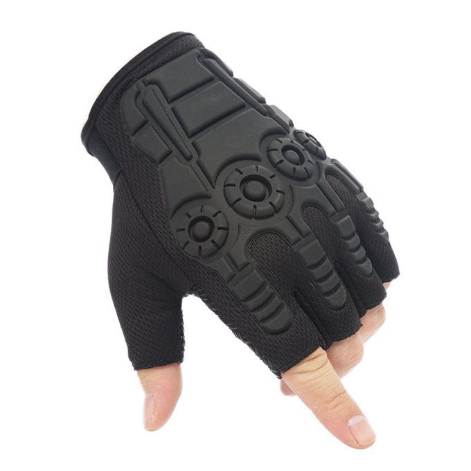 Premium Cycling   Glove Padded Climbing Gym Palms Black