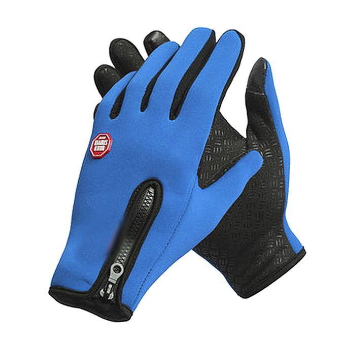 Waterproof Winter Ski  Touch Screen Warm Mitten Blue XL