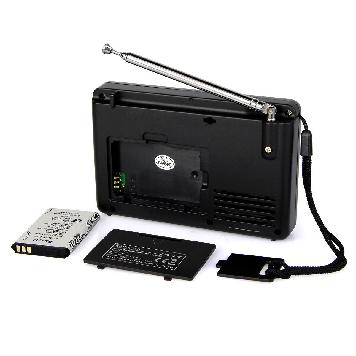 Retekess F9204D TIVDIO FM Radio V-115 FM/AM/SW Radio Bass Sound MP3 Player REC Voice Recorder With Sleep