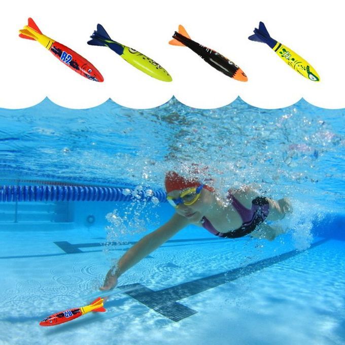 4Pcs/Set Diving Torpedo Underwater Swimming Playing Toy Sport Training Tool