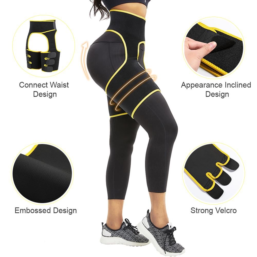 3 In 1 Women Leg Shaper For Women Fat Burner Shapewear Body Shaper Belt Wraps Ultra Sweat Warmers Slimmer Arm Leg Trimmers Wraps