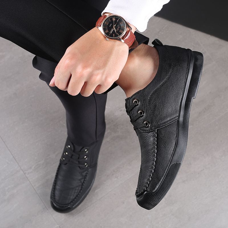 Mens Business Shoes Office Formal Shoes Dress Footwear-Black