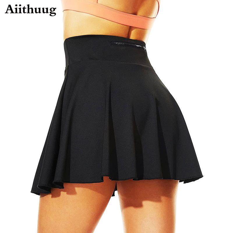 Aiithuug Tennis Skirt Womens Pleated Athletic Golf Skorts