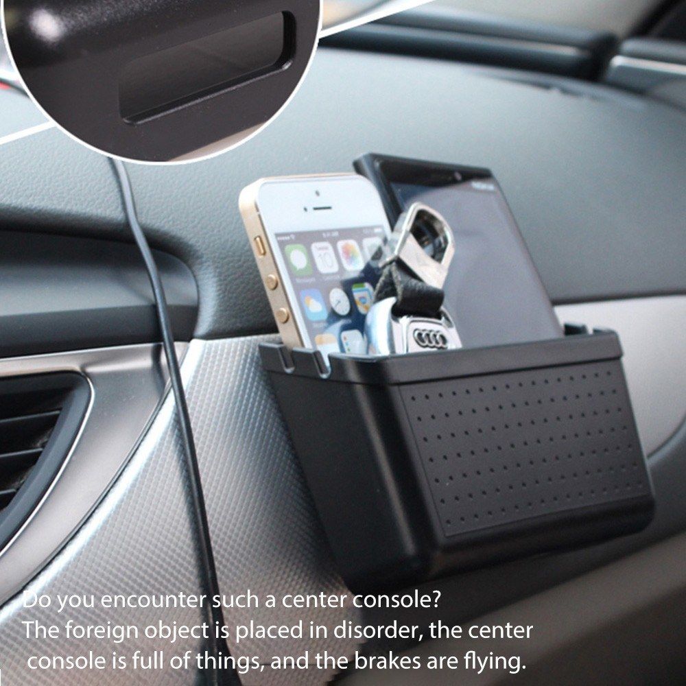 Car Storage Box Organizer Pocket Console Organizer Storage